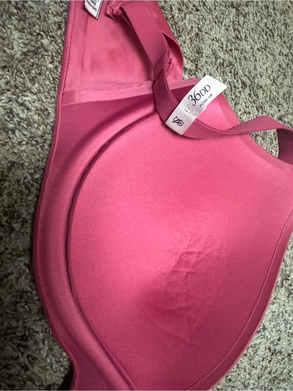 PINK Victoria's Secret Hot Pink Smooth Push-Up Bra